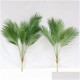 Decorative Flowers Wreaths Artificial Palm Leaf Scattered Tail Wedding Decoration Green Plants House Home Office Bonsai Drop Deliv Dhzfe