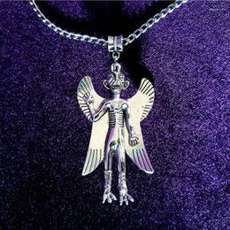 Pendant Necklaces Pazuzu (2) - Mysterious Demon Flying Rune Lucifer Necklace Protection Amulet Shield Gift Spell Call