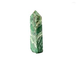 Decorative Figurines Beautiful Natural Crystal Green Mica Tower Point Decoration