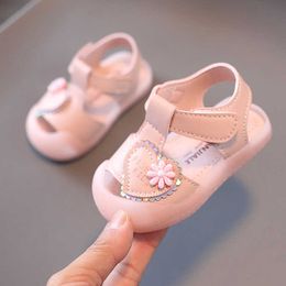 Sandals Sneakers Breathable Summer Baby Girls Sandals Toddlers Princess Flower Style Soft Sole Baby Girl Shoes First Walker