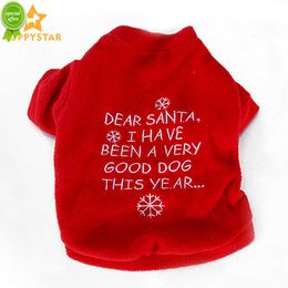 New Christmas Dog Hoodie Red Winter Pet Dog Hoodies Sweatshirt Jumper Dachshund Puppy Outfit Dog Clothes Hoodies Cat Supplies JHB016