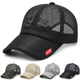 Snapbacks Net breathable men's summer sunshade outdoor leisure baseball cap Korean version thin sun hat women G230529