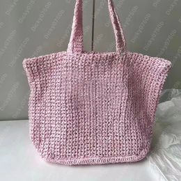 Raffia Tote Straw bag Designer tote bags Women shoulder bag handbag summer bedding bag petit sac Luxury Handbags Knitting Hand holiday beach Crochet purse dicky0750