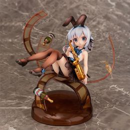 Funny Toys Anime Is the Order a Rabbit Chino Jazz Style PVC Action Figure Anime Figure Model Toys Collectible Doll Gift 16cm