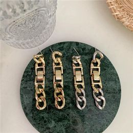 Stud Earrings Vintage Watch Chain For Women Punk Jewellery Hiphop Tassel Earring Female Brincos Gothic Pendant Bijoux 2023