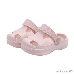 Sandals Athletic Outdoor Baby Shoes for Boy Girl Summer Rubber Sole Anti-slip Toddler Shoes Soft Floor Infant First Walkers Beach Baby Sandals 1-5 Years R230529