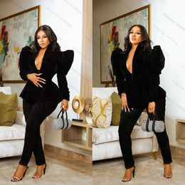 Celebrity Women Blazer Suits Cool Black Girls Custom Made Slim Fit Evening Party Formal Birthday Work Wear 2 Pieces