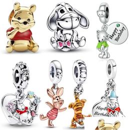 Charms 2023 925 Sterling Sier Pandora Charm Mini Bear Pig Pendant Jewellery Used For Bracelet Womens Accessories Drop Delivery Finding Dhcmn