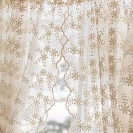 Curtain Embroidery Screen Window Lace Bedroom Bay Door Partition Romantic Pastoral