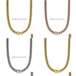 Chains Mavis Hare Hip Hop Simple Stainless Steel Kaili Chunky Chain Necklace With Toggle Clasp As Fashion Lady Gift Drop Delivery Je Dhrli