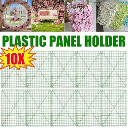 Decorative Flowers & Wreaths 10pc/bag 60x40cm Plastic Frame For Wall Arches DIY Wedding Decoration Shop Window Backdrop Bent Sub-rack Flower