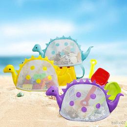 Other Bags Mesh Beach Bag for Kids Dinosaur Sea Shell Bag for Vacation Seaside Sea Shell Swimming Beach Toys Organiser Bag