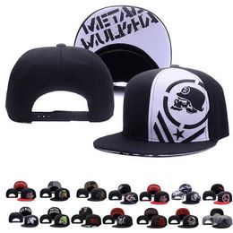 Snapbacks Fashion Embroidered Skull Men's baseball cap Women's Buckle Back Plain Sports Hip Hop Hat G230529