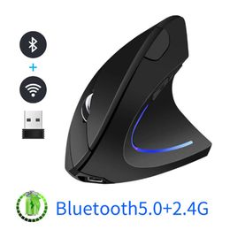 Mice Ergonomic Vertical Mouse 2.4G Wireless Right Hand Computer Gaming Mice 6 keys USB Optical Mouse Gamer Mause For Laptop PC