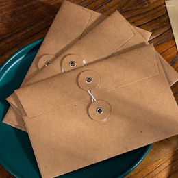 Gift Wrap 30 Pcs Kraft Envelope Envelopes Invitations Postcard Stationery Brown Simple Style Blessing Mini Writing Letter Covers