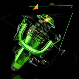 Accessories GHODA Brand Green XF1000-7000 Rocker Arm Wire Cup Fishing Reel Long Lens Rotary Wheel Salt and Fresh Water P230529