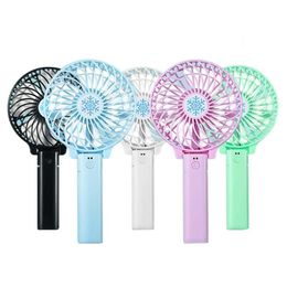 Other Festive Party Supplies Portable Rechargeable Folding Fan Usb Charging Handheld Mini Removable Rotating Outdoor Pocket Fans S Dhi6Y