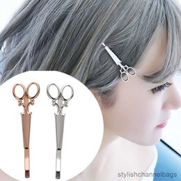 Other New Gold Silver Creative Scissors Shape HairPin Women Girls Hair Clip Delicate Metal Hair Barrette Fashion Hair