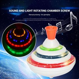 Spinning Top Classic Magic Toy Music Light Gyro Children'S Toys With LED Flash Light Music Funny Toys Kids Boys Birthday Gift 230526