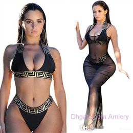 2023 Summer Sexy Bikini Sets For Women Bandage Swimsuit Crop Top Swimwear Beach Bathing Suit High Cut Beachwear Solid Print New Bather