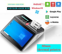 Printers Android /window System Cash Register 11.6 Inch Touch Screen POS Cashier 80MM Receipt Printer for Business Store Loyverse All in