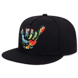 Snapbacks Fashion hip-hop baseball cap men and women personality finger embroidery truck driver hat cotton outdoor sunshade G230529