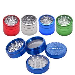 Herb Grinder 4 Pieces Aircraft Smoking 50Mm Clear Top Metal Tobacco Grinders With Spice Catcher Smoke Pipes Drop Delivery Home Garde Dh8Ei