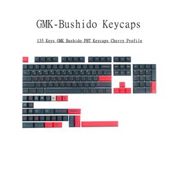 Combos GMK Bushido Keycaps PBT DYESublimation Cherry Profile 128 Keys For Cross Switch Mechanical Keyboard Ansi 60% 80% 100% Layout
