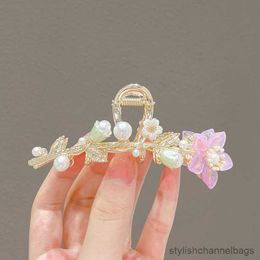 Other Grab Hair Clips Metal Shark Clip Hair Claw Women Flower Large Headwear Crab Large Size Barrette Hair