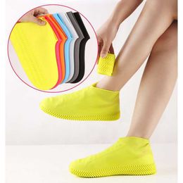 Rain Shoes Cover Silicone WaterProof Foldable And Easy To Carry multicolor Slip-resistant Rubber Rain Boot Overshoes Accessories For Outdoor Rainy Day