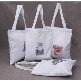 Shopping Bags 100pcs Ivory Size 31 36cm Canvas Cotton Tote Bag Custom Fashion Women Eco For Company Advertising University Activity