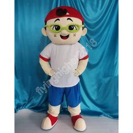 boy Mascot Costume customize Cartoon Anime theme character Xmas Outdoor Party Outfit Unisex Party Dress suits