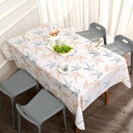 Table Cloth HF Waterproof PVC Oil-proof Decorative Tablecloth Plastic Art Small Fresh