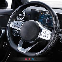 Steering Wheel Covers Universal Car Suede Cover Handle Anti-Slip 38cm For 2 3 4 5 7 X Series E90 E91 E92 E93 E87 E81 E82
