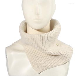 Scarves Style Collar Women's Pullover Warm Neck Cover In Autumn And Winter Thickened False Split Knitting Wool Scarf