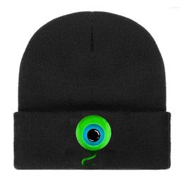 Berets Jacksepticeye Head Hat Black Beanie Cap Warm Outdoor Fashion Autumn Winter Men Women Boys Girls Casual Hats Wholesale