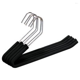 Hangers Open End Trouser Slack Pant Hanger With Non-Slip Foam Coated Black 5-Pack