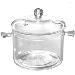 Bowls Braising Pan Lid Stew Pots Lids Stockpot Soup Cookware Kettle High Capacity Glass Instant Noodle Bowl