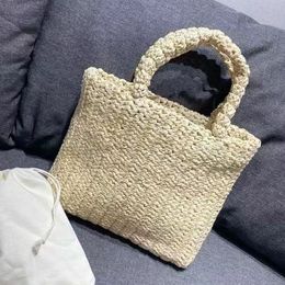 Tasarımcı plaj çantası rafya tote omuz çantası Moda Hasır kitap tote çanta kadın çantaları lüks çanta Örgü nefes çanta bayan Alışveriş Yaz Mikrofiber Işlemeli