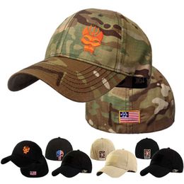 Snapbacks 2022 New Army Men's baseball cap Sealed Summer Sun Button Tactical Hip Hop Hat G230529