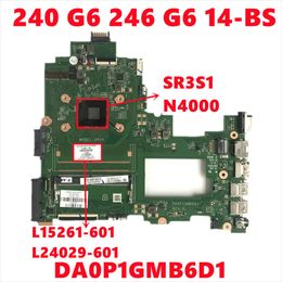 Motherboard L15261601 L15261501 L15261001 L24029601 For HP PAVILION 240 G6 246 G6 14BS Laptop Motherboard DA0P1GMB6D1 W/ N4000 100%Test