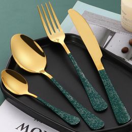 Dinnerware Sets 4pcs Stainless Steel Cutlery Set Spoon And Fork