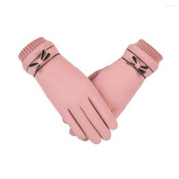 Cycling Gloves Women Full Finger Soft Winter Outdoor Windproof Warm Skin-touch Hand Protect Cover