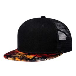 Snapbacks 2022 new hip hop net hat red coconut flat brim hat summer hat G230508