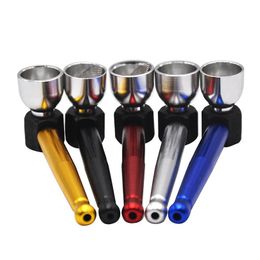 Smoking Pipes The Portable Detachable Metal Smoke Pot Pipe 87Mm Tobacco Hand Drop Delivery Home Garden Household Sundries Accessories Dheo5
