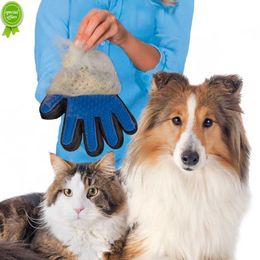 New For Cats Glove Pet Grooming Brush Comb Cat Hackle Pet Deshedding Brush Glove for Animal Dog Pet Hair Gloves for Cat Dog Grooming