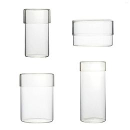 Storage Bottles Glass Food Container For Kitchen With Lids Seasoning Spice Jars Pantry Organization Airtight Bottle