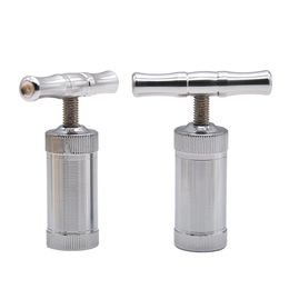 Accessories Pollen Press Smoke Tools T Handle Stainless Steel Height Big Tobacco Compressor Presser Smoking Zinc Alloy Crusher Grind Dhlgz