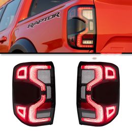 Car Styling LED Taillights For Ranger Raptor 2022 2023 Rear Lamp Turn Signal Brake Reversing Running Lights