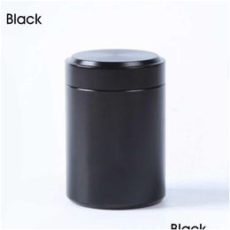 Storage Bottles Jars Airtight Smell Proof Container Aluminium Colorf Stash Tea Jar Sealed Can Pretty Ceramic Smoking Pipe Herb Grin Dhv8W